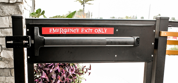 emergency push bar installation in Grand Terrace